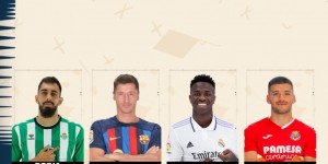 【千亿体育】西甲官方列八月最佳球员候选：莱万领衔，维尼修斯&李刚仁在列