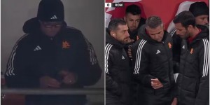 【千亿体育】罗体：停赛的穆里尼奥通过手机遥控指挥，罗马教练组集体看短信