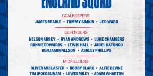 【千亿体育】英格兰U20名单：卢克-钱伯斯、凯德-戈登、克拉克、霍尔在列