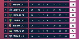 【千亿体育】足球报：U21联赛5队争夺2个中乙名额，下轮泰山与海港正面交手
