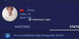 【千亿体育】中国球员杨子琦加盟塞尔维亚BASK TEK队，参加U19第二级别联赛