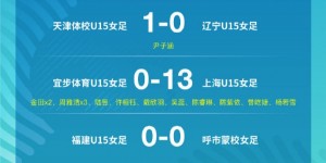 【千亿体育】第一届中国青少年足球联赛(女子U15全国总决赛) 第2轮小组赛战报