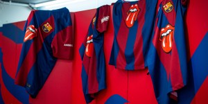 【千亿体育】足球和音乐?巴萨国家德比球衣将印有滚石乐队的标志性唇舌徽标