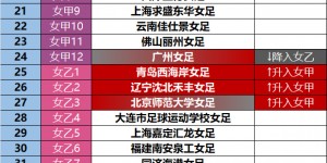 【千亿体育】2023赛季中国足球联赛总排名（2023.11.25）