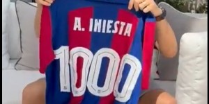 【千亿体育】39岁伊涅斯塔完成生涯1000场里程碑，巴萨赠送了纪念款球衣