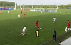 【千亿体育】传切细腻！中国U16男足对丹麦精彩配合：连续七脚传递形成射门
