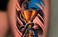 【千亿体育】迪马尔科在左大腿纹身庆祝夺冠：蛇环绕意甲冠军奖杯+两颗星星
