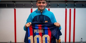 【千亿体育】佩德里超梅西，成第二年轻达成巴萨百场里程碑球员
