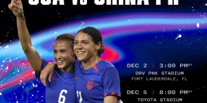 【千亿体育】官方：美国女足将于12月在本土与中国女足进行两场热身赛