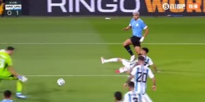 【千亿体育】阿根廷vs乌拉圭半场仅3人射正：梅西、罗梅罗、阿劳霍（进球）