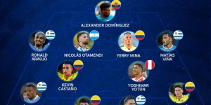 【千亿体育】本期南美世预赛最佳阵：迪亚斯、努涅斯、J罗领衔，梅西无缘