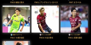 【千亿体育】J1联赛部分奖项公布：香川真司、大迫勇也领衔34名优秀球员奖
