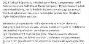 【千亿体育】土足协声明: 土耳其超级杯在沙特举办的决定未受政治因素的影响