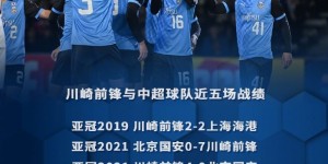 【千亿体育】川崎前锋与中超球队在亚冠近五次交手，4胜1平保持不败