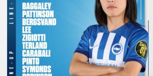 【千亿体育】李梦雯代表布莱顿女足首发出战足总杯，并登上球队海报封面