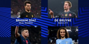 【千亿体育】本周欧冠最佳球员候选：迪亚斯、德布劳内、姆巴佩、贡多齐