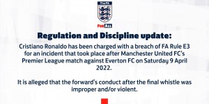 【千亿体育】曼联官方：我们了解到英足总对C罗的指控 支持球员对指控作出回应