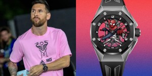 【千亿体育】售价21.5万美元！梅西佩戴爱彼皇家橡树蜘蛛侠特别款手表