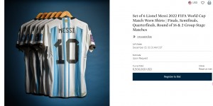 【千亿体育】梅西世界杯球衣套装拍卖价达650万美元，距离乔丹纪录还差360万