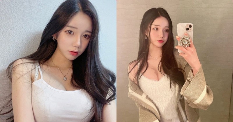 【网络美女】长发萌妹「曲线好优质」,细肩带装「前份量好沈重」!