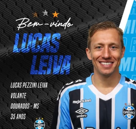 游子归家!格雷米奥官方:卢卡斯-雷瓦以自由身加盟