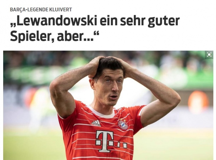 ?尚能一战?克鲁伊维特:虽然莱万非常优秀,但是他已经34岁了