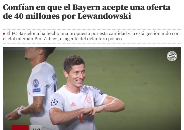 世体:巴萨有信心4000万欧签下莱万,6000万要价是拜仁愤怒的表达