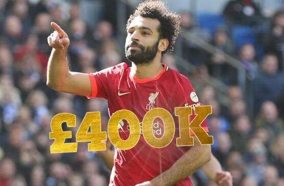 英媒盘点足坛周薪排行:姆巴佩100万镑领跑,梅内二三,萨拉赫第4