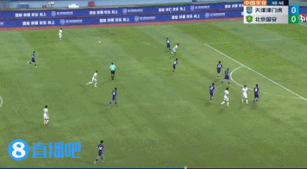 姜祥佑助攻梅米舍维奇头球建功,国安1-0领先津门虎