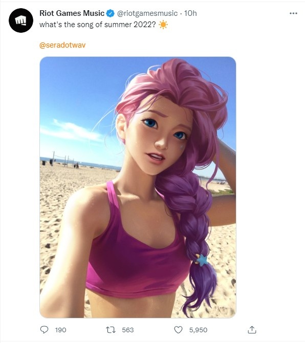 拳头音乐官推@萨勒芬妮:嘿~2022年夏天的歌是什么?☀️