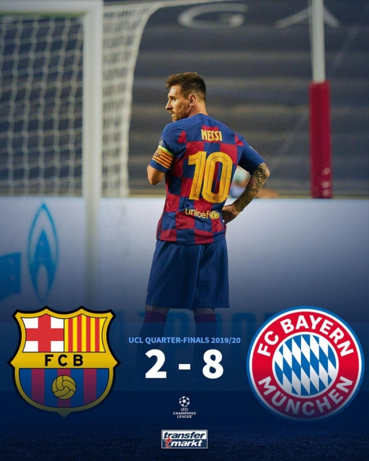 伤心往事!德转晒球星最大比分失利,梅罗、萨拉赫等人在列