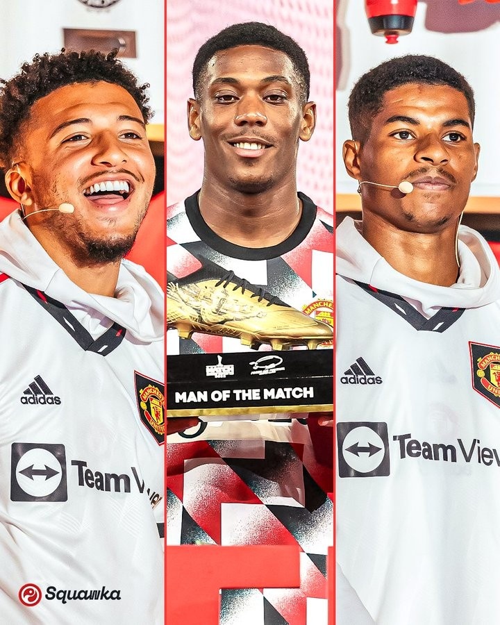 状态不错！马夏尔3场季前赛3球1助，桑乔&拉什福德各2球