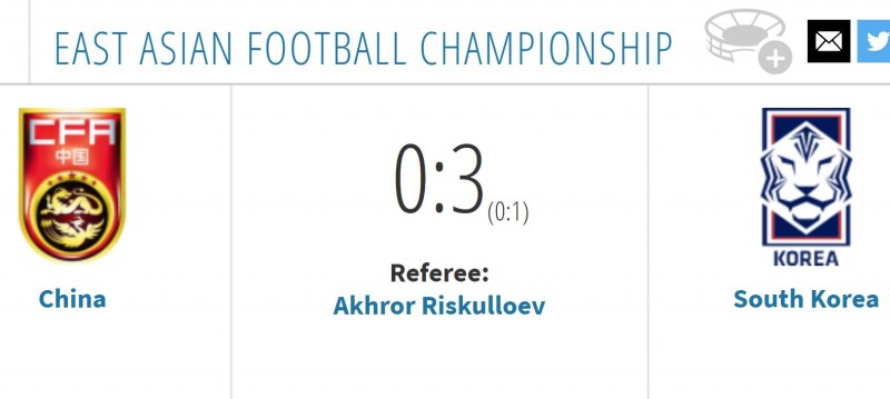 被碾压!中国男足-韩国男足历史战绩:2胜10平17负