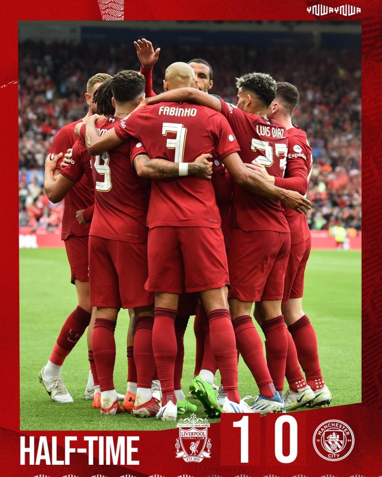 半场-阿诺德远射破门 利物浦1-0领先曼城