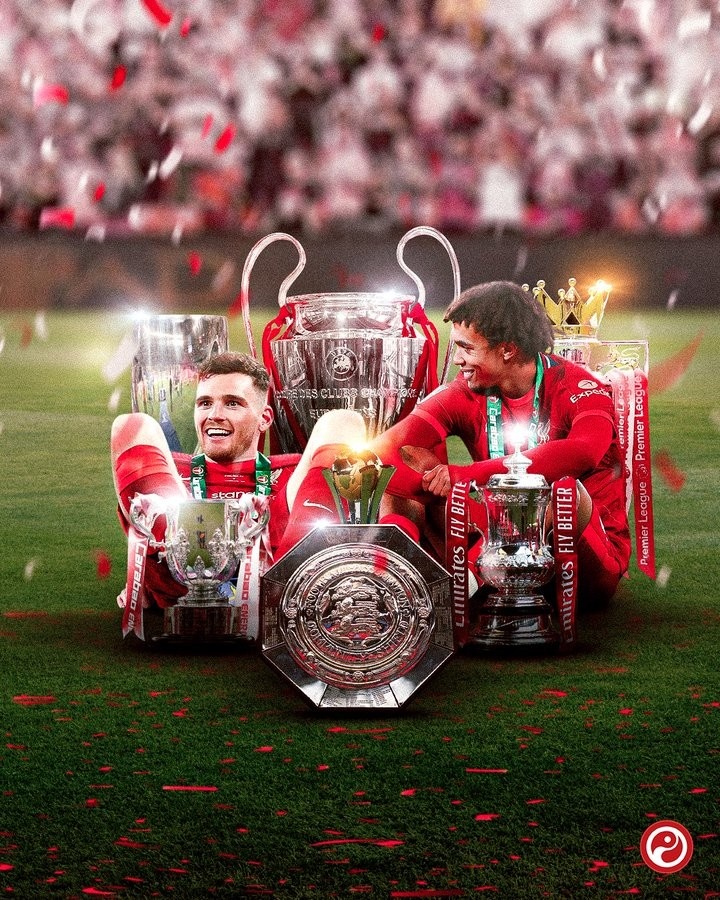 大满贯飞翼!罗伯逊&阿诺德均在利物浦赢得所有能赢得的冠军