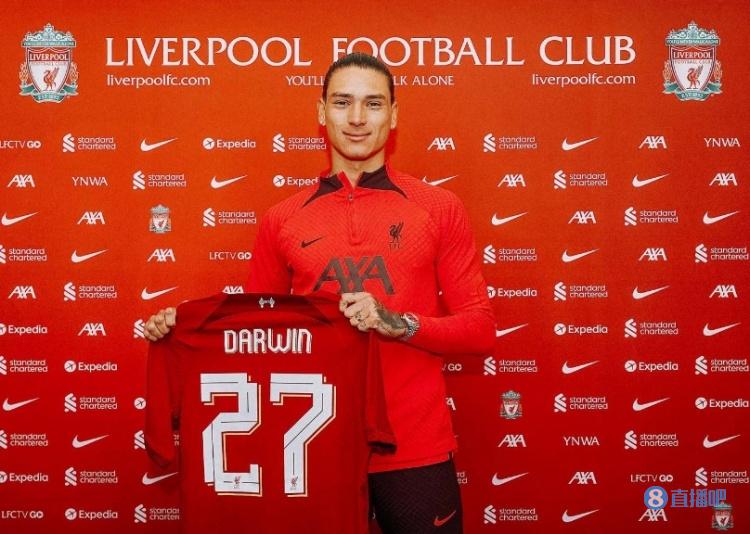 利物浦新赛季球员号码：努涅斯继承“锦鲤”27号，10号暂空缺