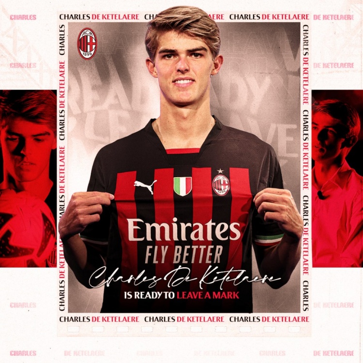 CDK来咯!官方:AC米兰签下德凯特莱尔 转会费总价3600万欧
