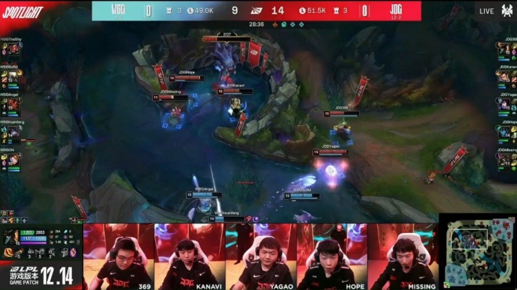 JDG战胜WBG赛后麦克风:Missing声嘶力竭大声指挥