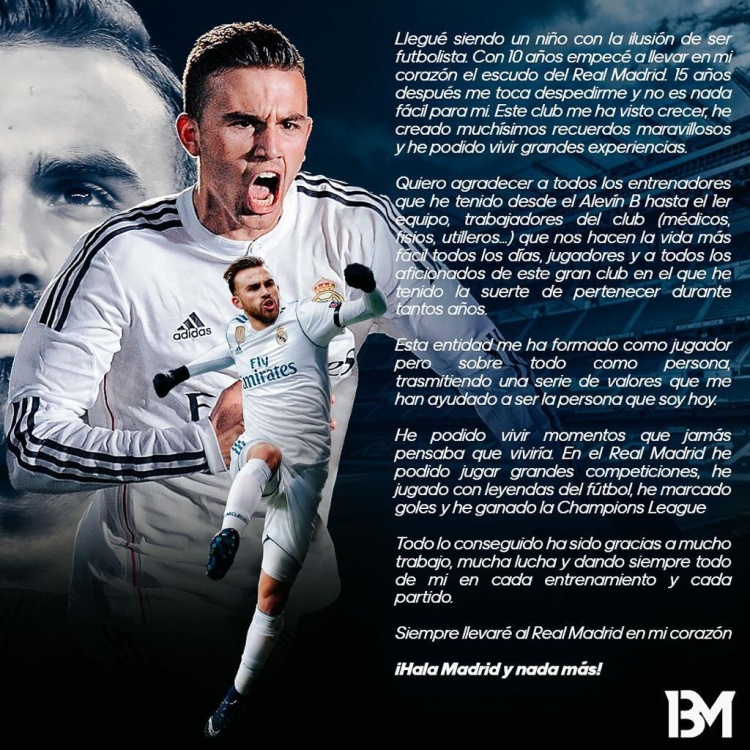 马约拉尔告别皇马:15年后不得不说再见,皇马永远在我心里