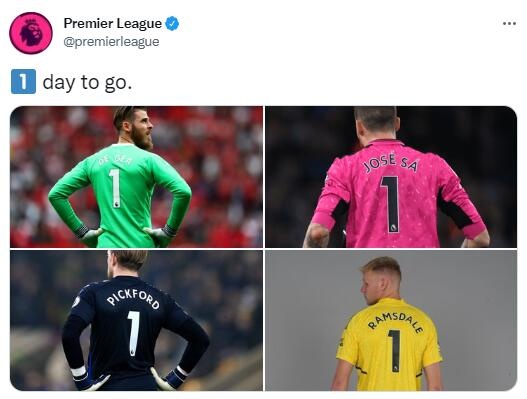 大结局!英超官推球衣倒计时系列最终季:还有1️⃣天!