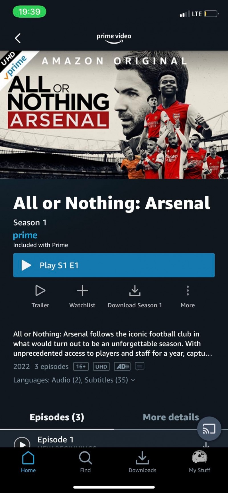 好戏上线?纪录片《孤注一掷:阿森纳》前三集今天已上线