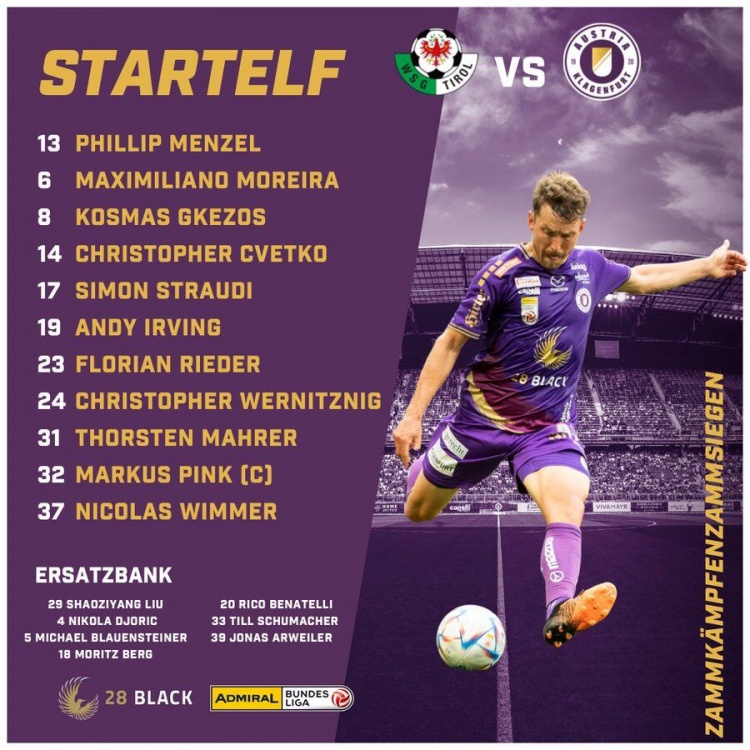 新的开始！刘邵子洋首次进入克拉根福奥地利超级联赛大名单