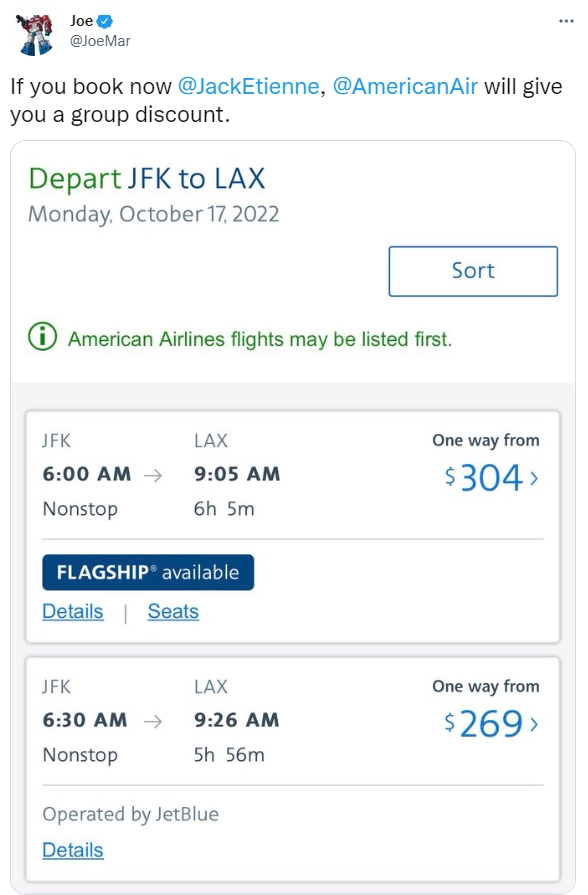 T1老板回应C9的挑衅:纽约飞洛杉矶的机票也可以给你们打折