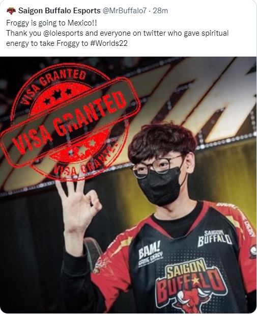 越南二号种子SGB更新选手签证状态:中单签证已过,教练签证待定