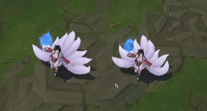 LOL新版阿狸ASU模型和技能更新:释放E技能尾巴会比心