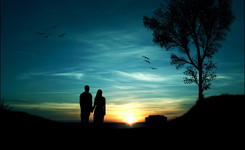 最美的爱情在路上的图片 最美的爱情在路上