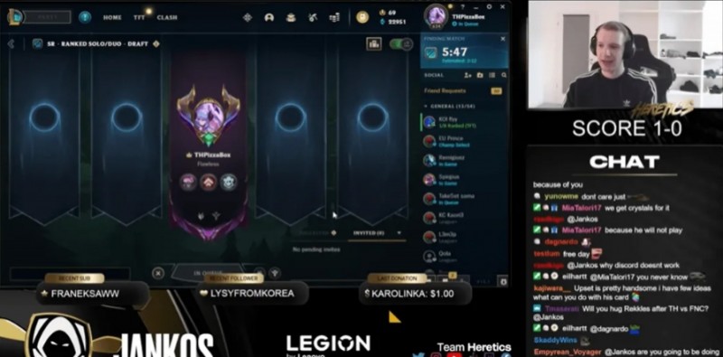 Jankos答网友问:是否会拥抱Rekkles?会拍Perkz的屁股吗?