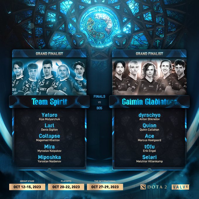 Major冠军大战利雅得冠军!Ti总决赛GG对阵Team Spirit