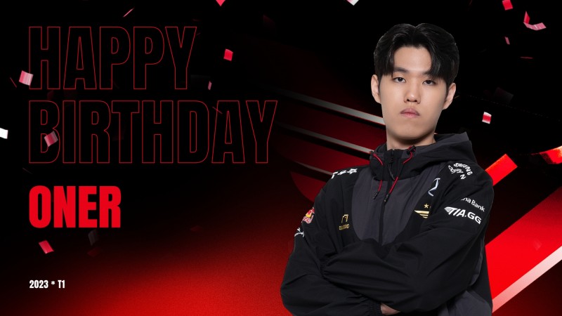T1官方:祝冠军打野Oner生日快乐!
