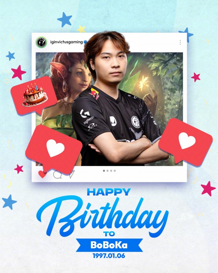 iG发文祝贺BoBoKa生日快乐:新的一岁继续成长 向更大的舞台进发